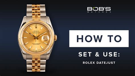 how to wind a vintage rolex datejust|adjust date on rolex datejust.